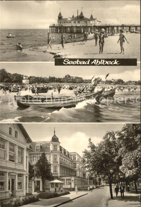 Ahlbeck Ostseebad Strand Segelboote
