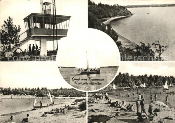 Knappensee Oberlausitz Strand Segelboote