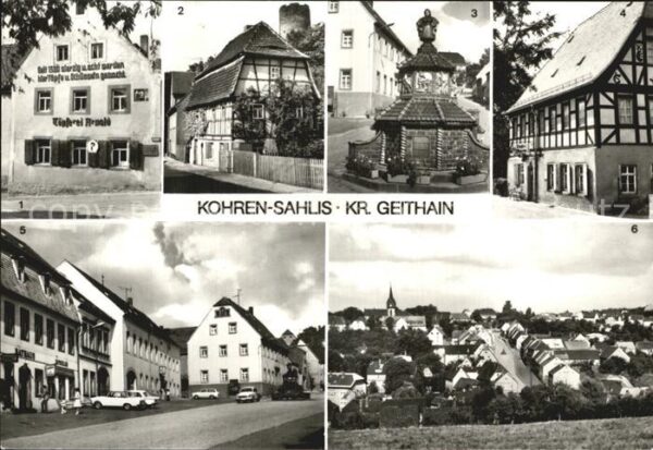 Kohren-Sahlis Töpferbrunnen Töpfermuseum Ruine Kohren