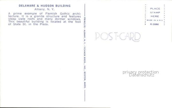 Albany New York Delaware and  Hudson Building im Mondsc – Bild 2