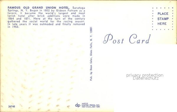Saratoga Springs Grand Union Hotel – Bild 2