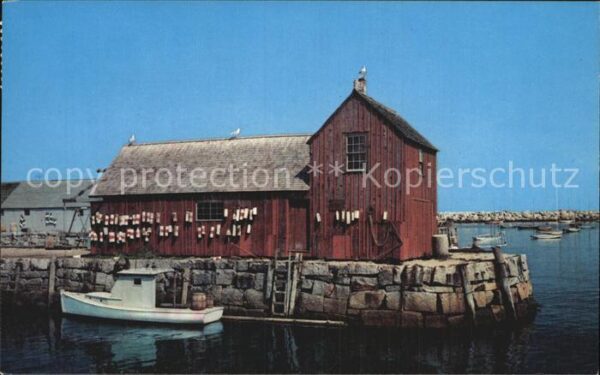 Rockport Massachusetts Haus am Wasser Fischerhäuschen