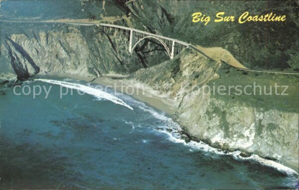 Monterey California Big Sur Coastline Fliegeraufnahme Bixby