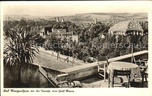 Bad Mergentheim Terrasse des Hauses Maria