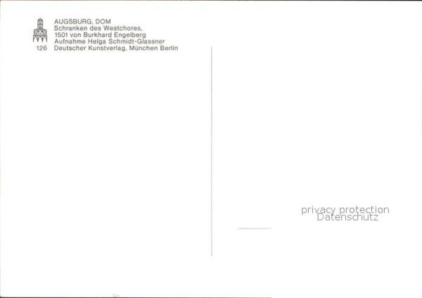 Augsburg Dom Schranken des Westchores – Bild 2