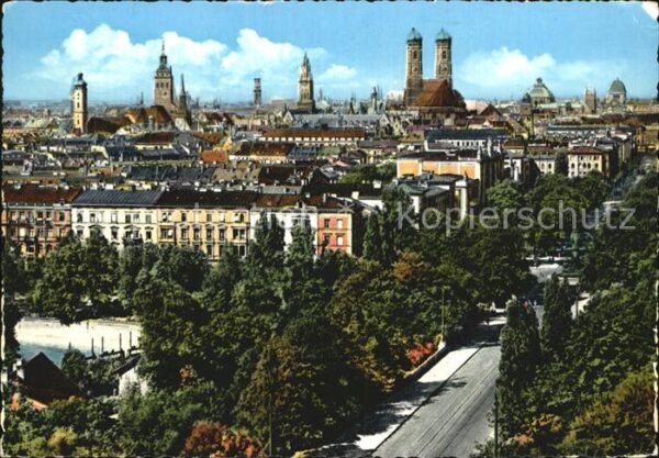 Muenchen Blick vom Maximilianeum