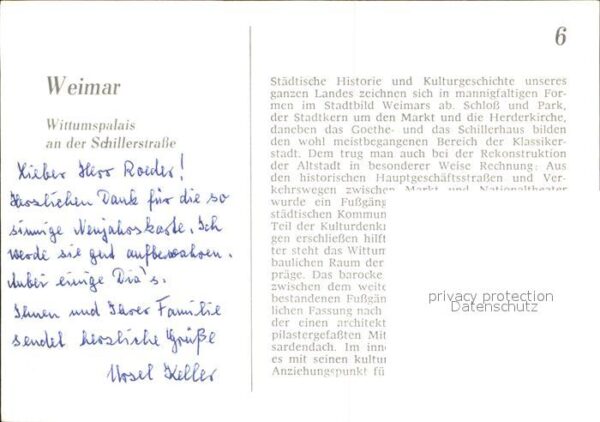 Weimar Thueringen Wittumspalais Schillerstrasse – Bild 2