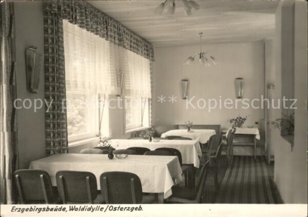 Erzgebirge Region Baude Restaurant Waldidylle