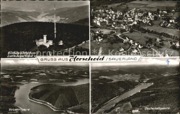 Herscheid Sauerland Nordhelle mit Kolbturm Sender Versetals