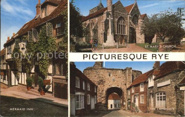 Rye East Sussex Mermaid Inn St Marys Church The Landgat