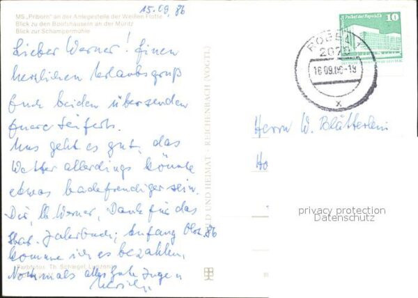 Roebel Mueritz MS Priborn Dampfer Anlegestelle Weisse – Bild 2