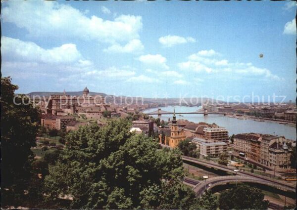 Budapest Latkep Stadtbild mit Donaubrücke