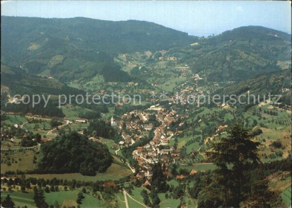Ottenhoefen Schwarzwald Panorama Blick vom Brentenschrofen