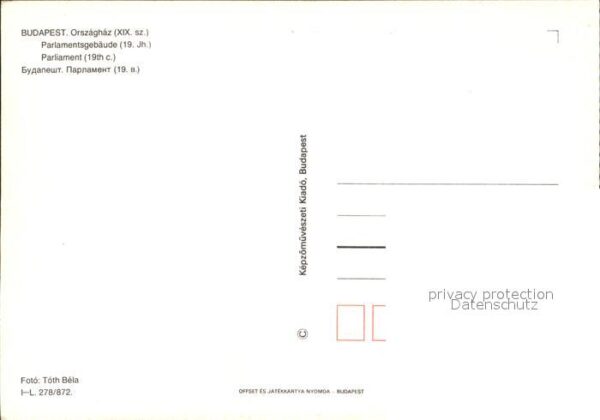 Budapest Parlamentsgebäude 19. Jhdt. Fliegeraufn – Bild 2