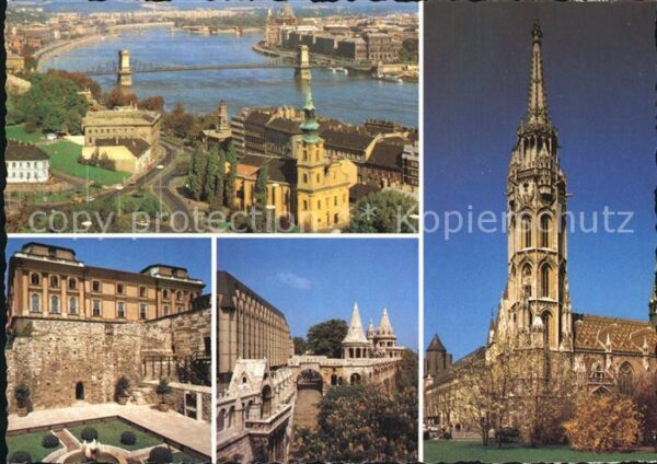 Budapest Blick über die Donau Gebäude Kirche