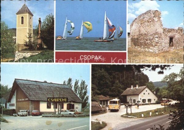 Csopak Turm Segeln Ruine Gaststätte