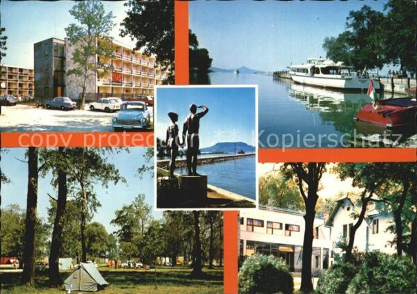 Fonyod Fuerdoe Hotel Camping Statuen Plattensee Anlege