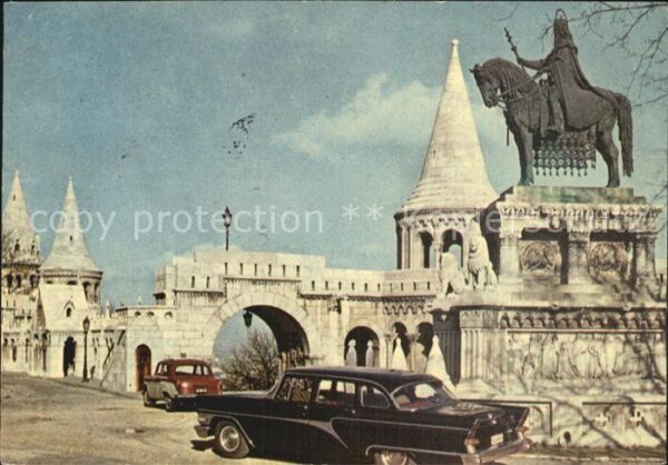 Budapest Halaszbastya Fischerbastei Denkmal Reit