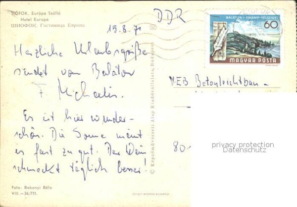 Siofok Europa Szallo Hotel Plattensee – Bild 2