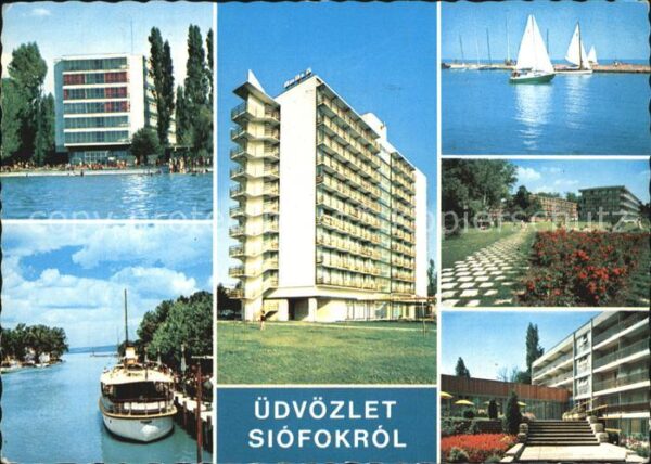 Siofok Hotel Dampfer Anleger Park Segeln Platt