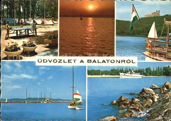 Balaton Plattensee Campingplatz Segeln Sonnenuntergang Klo