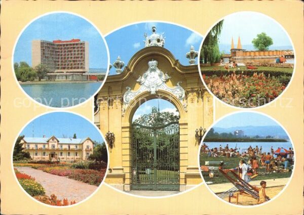 Keszthely Hotel Badestrand Plattensee Eingangstor
