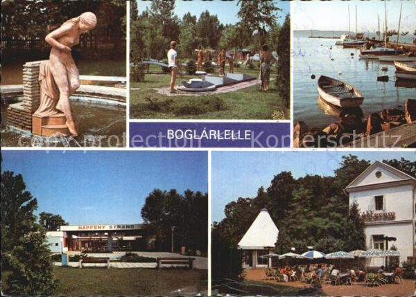 Boglarlelle Balatonlelle Statue Minigolf Hafen Plattensee Gastst