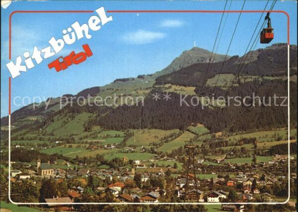 Kitzbuehel Tirol Panorama Luftkurort Hahnenkammbahn Kitz