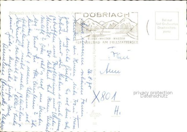 Doebriach Millstaettersee Panorama Ortspartie Badestrand – Bild 2
