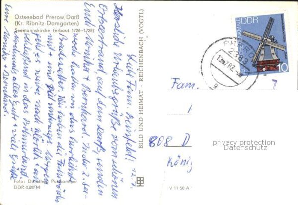 Prerow Ostseebad Seemannskirche 18. Jhdt. Friedhof – Bild 2