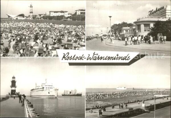 Warnemuende Ostseebad Leuchtturm Gaststätte Teepott HO Gastst