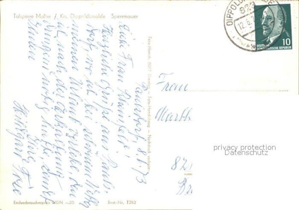 Malter Talsperre Sperrmauer Stausee – Bild 2
