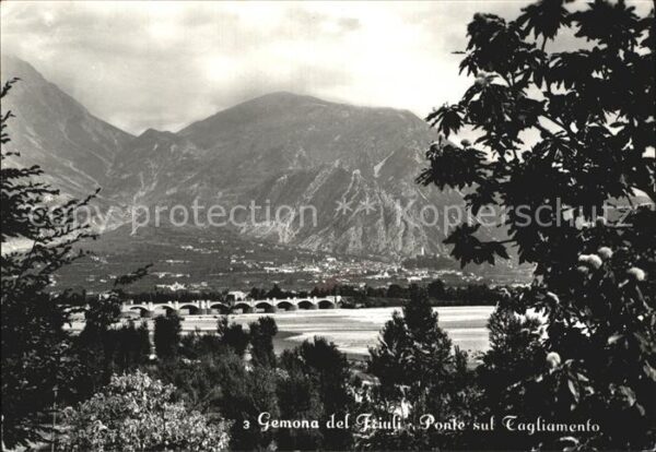 Gemona del Friuli Ponte sul Tagliamento Alpi Brücke Alpen