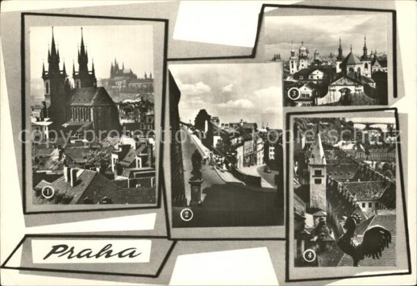 Praha Prahy Prague Tynsky chram Hrad Mala Strana Veze Star