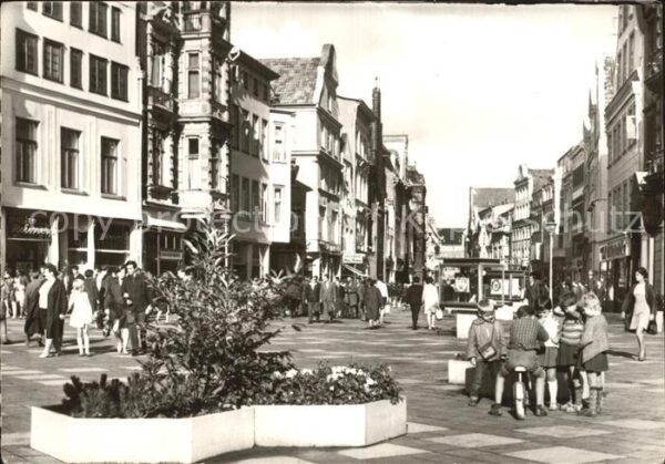 Rostock Kröpeliner Strasse Fussgängerzone
