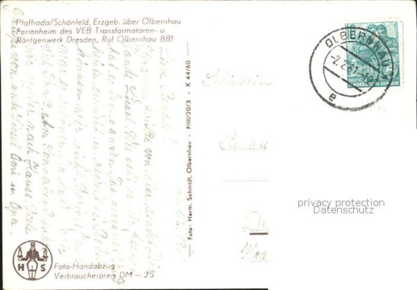 Pfaffroda Ferienheim des VEB Transformatoren und – Bild 2