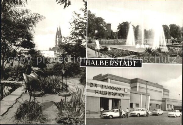 Halberstadt Plantage Dom Springbrunnen Breiter Weg