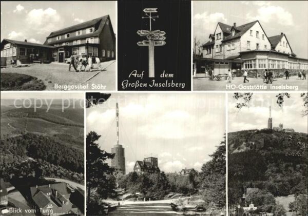Grosser Inselsberg Berggasthof Stöhr HO Gaststätte Sendetu