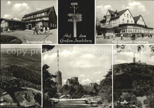 Grosser Inselsberg Berggasthof Stöhr HO Gaststätte Sendetu