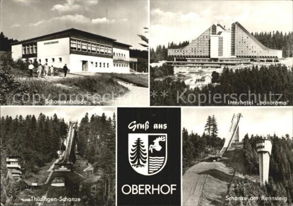Oberhof Thueringen Schanzenbaude Interhotel Panorama Sprun