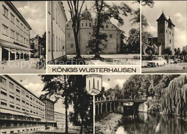 Koenigswusterhausen Konsum Kaufhaus Schloss Kirche Krankenh