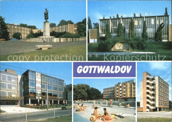 Gottwaldov Tschechien Moderni prumyslove mesto stredisko nase