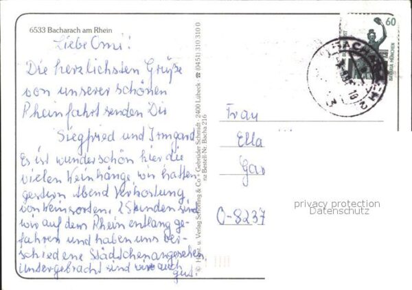 Bacharach Rhein zum Rebstock Winzer Ausschank – Bild 2