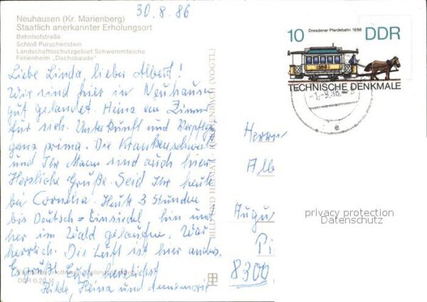 Neuhausen Marienberg Erholungsort Bahnhofstrasse Schloß Purs – Bild 2