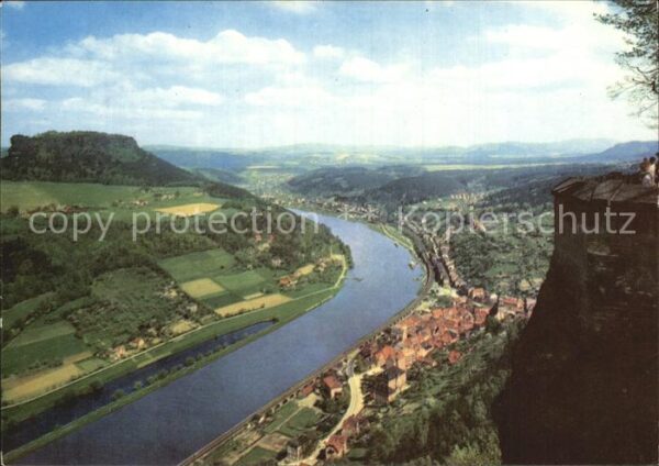 Saechsische Schweiz Königstein Elbtal Lihenstein