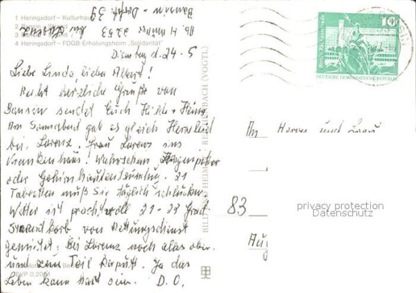 Bansin Ostseebad Kulturhaus Strand FDGB-Erholungsheim So – Bild 2