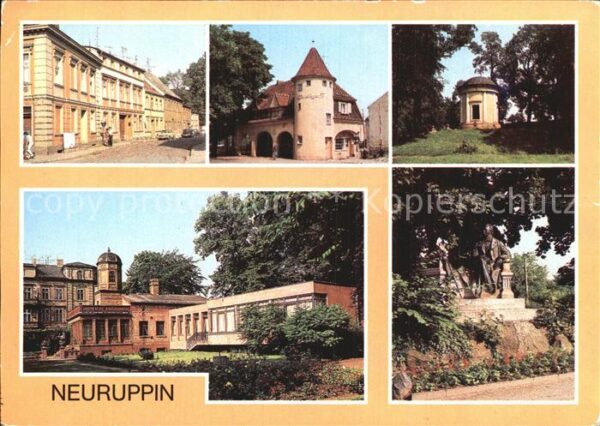 Neuruppin Bahnhof Rheinsberger Tor Fontanedenkmal