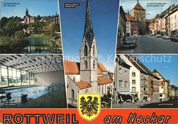 Rottweil Neckar Hauptstrasse Heilig Kreuz Münster Halle