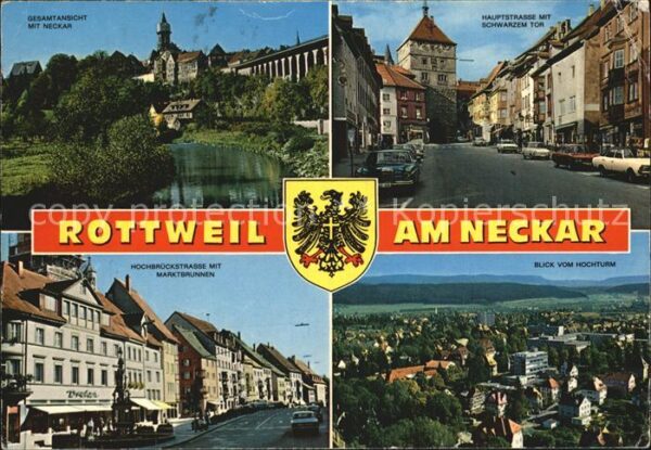 Rottweil Neckar Hochbrückstrasse Marktbrunnen Hochturm