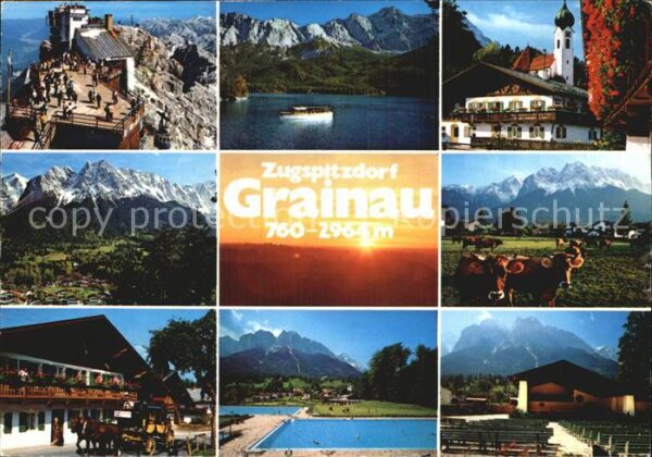 Grainau Zugspitzdorf Eibsee Waxensteine Postkut